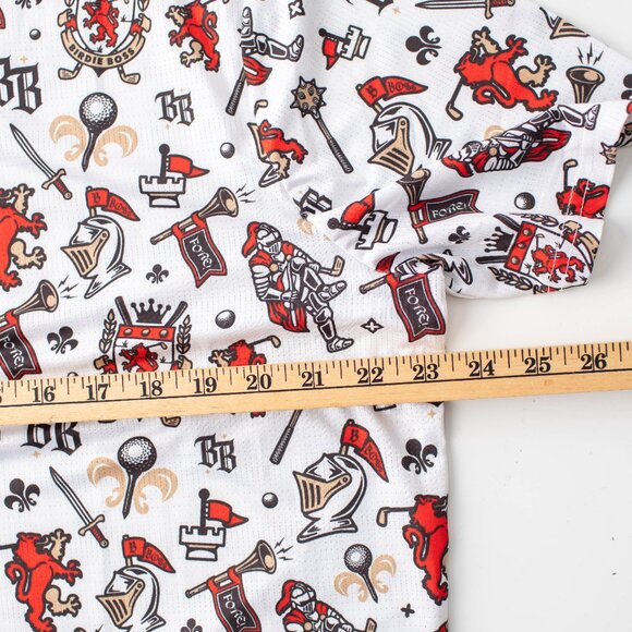 Birdie Boss Polo Shirt Men's XL White Sir Shanksalot Performance Golf - Picture 11 of 11